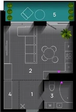 ЖК SKYGARDEN — 37 м²