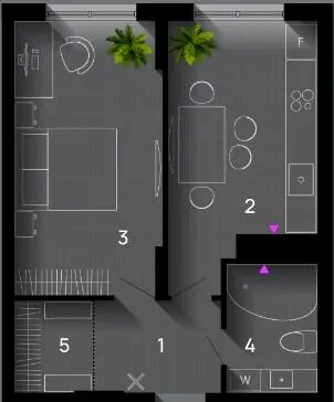 ЖК SKYGARDEN — 44 м²