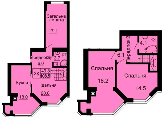 ЖК Софія Клубний — 109.6 м²