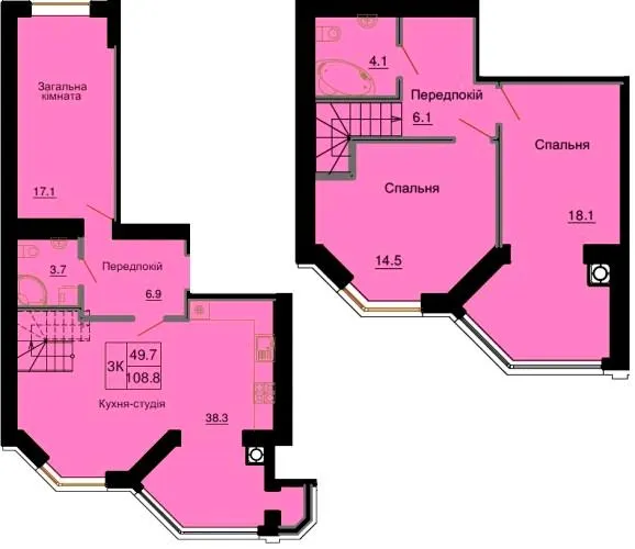 ЖК Софія Клубний — 109.6 м²