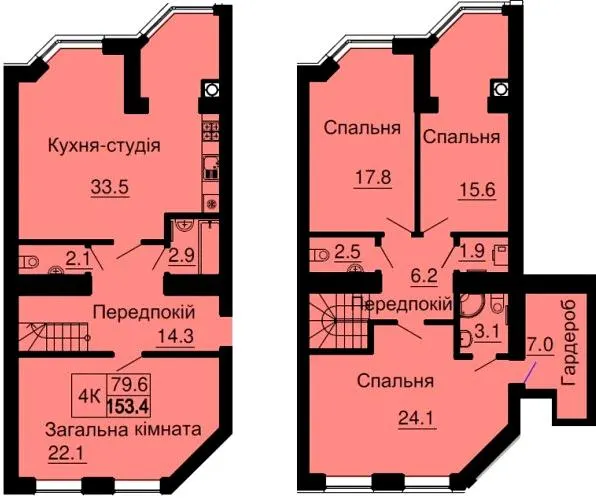 ЖК Софія Клубний — 153.3 м²