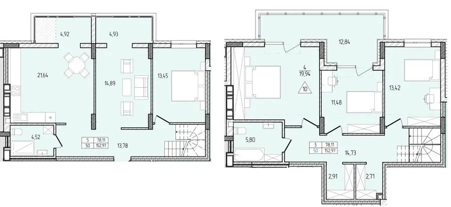 ЖК Перемога — 153 м²