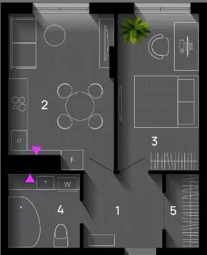 ЖК SKYGARDEN — 44 м²