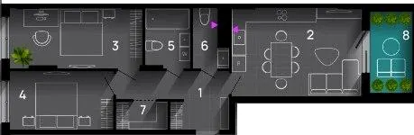 ЖК SKYGARDEN — 73 м²