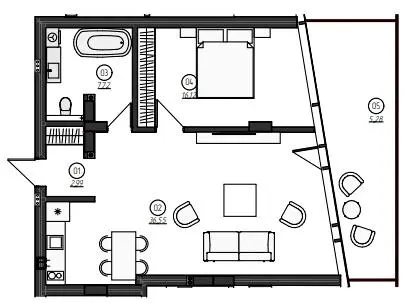 Apartel Kosyno — 68.7 м²