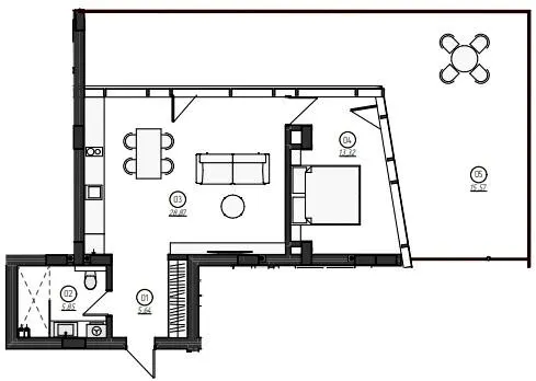 Apartel Kosyno — 69.3 м²