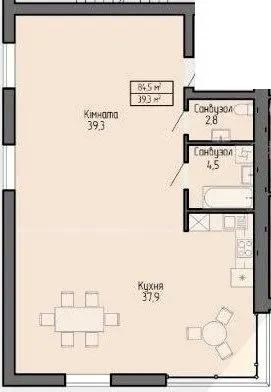 ЖК Беладжіо — 84.5 м²