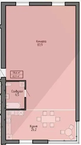 ЖК Беладжіо — 116.6 м²
