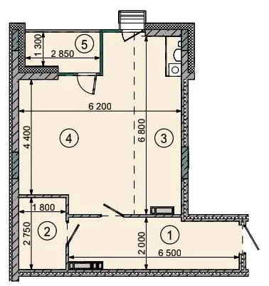 ЖК Sense City — 54.9 м²
