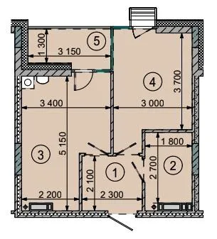 1-кімнатна квартира, 39 м², Софіївська Борщагівка — фото 1