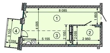 1-комнатная квартира, 34 м², Софиевская Борщаговка — фото 1