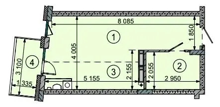 ЖК Sense City — 33.5 м²