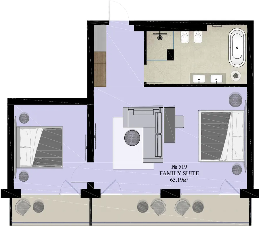Green Rest Family — 65.2 м²