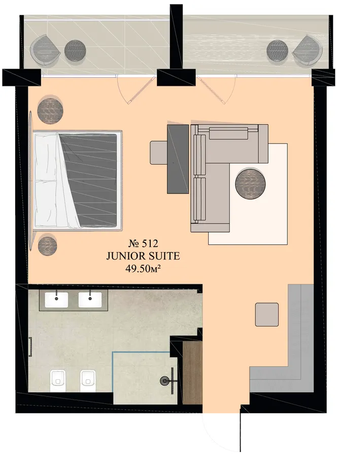 Green Rest Family — 49.5 м²