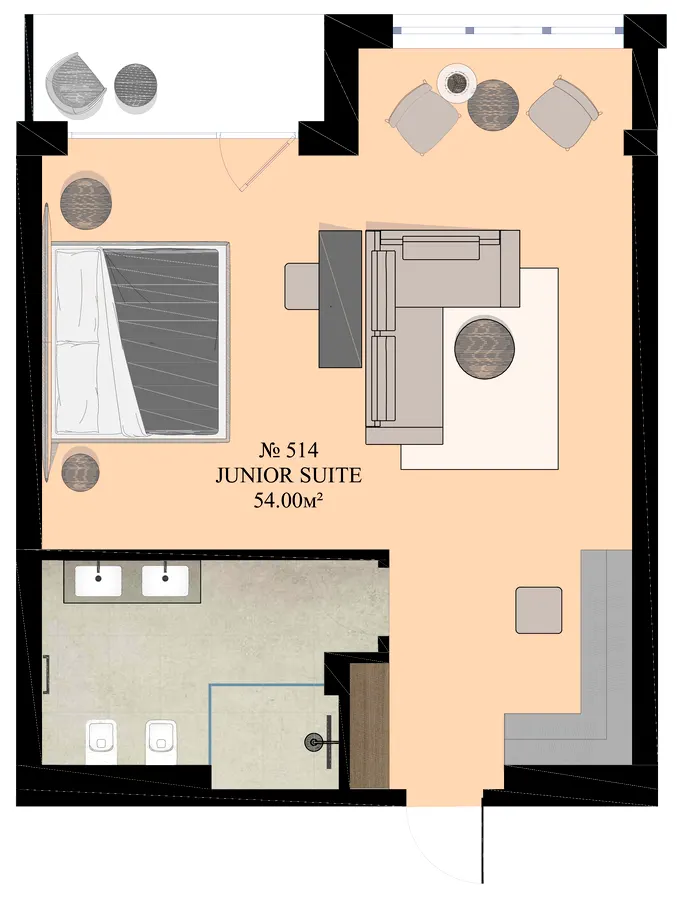 Green Rest Family — 54 м²