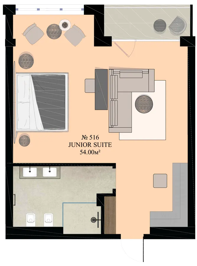 Green Rest Family — 54 м²