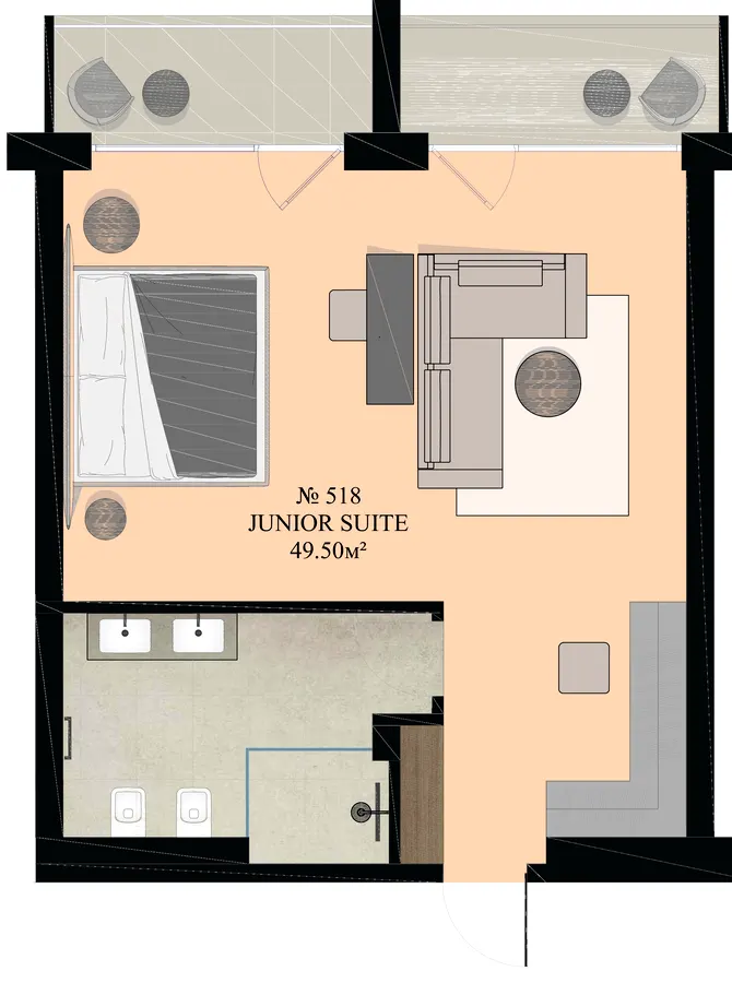 Green Rest Family — 49.5 м²
