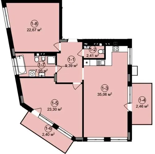 ЖК Веймут Парк — 105.6 м²