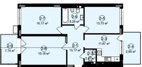 ЖК Веймут Парк — 88.7 м²