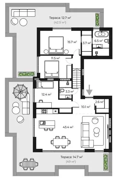 ЖК SHERWOOD — 136.6 м²