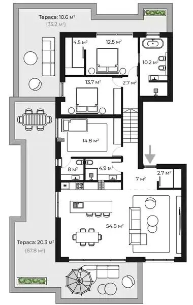 ЖК SHERWOOD — 163.9 м²