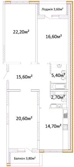 ЖК Оскар — 100.7 м²