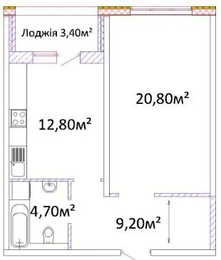 ЖК Оскар — 49.2 м²