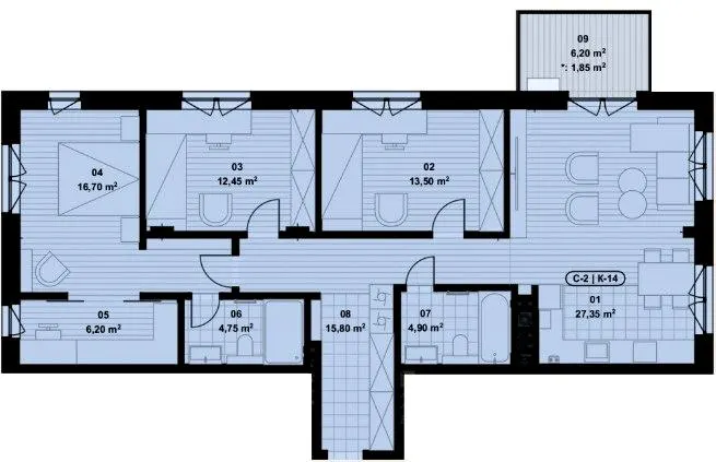 ЖК Eco City Park — 103.5 м²