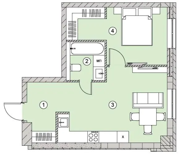 ЖК Smart — 42.2 м²