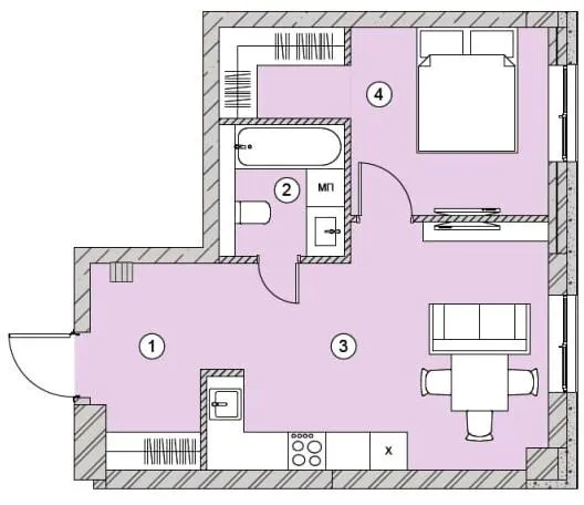 ЖК Smart — 42.5 м²