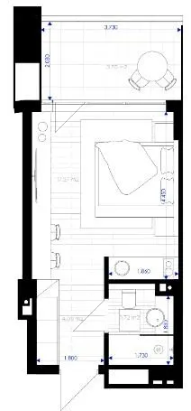 Апарт-комплекс ESCAPE City — 28.2 м²