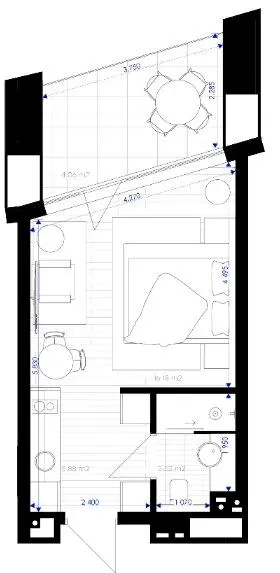 Апарт-комплекс ESCAPE City — 29 м²