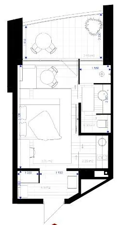 Апарт-комплекс ESCAPE City — 30.7 м²