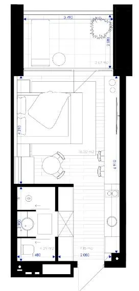 Апарт-комплекс ESCAPE City — 32.4 м²