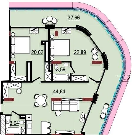 ARCHOTEL AVENUE — 116.8 м²