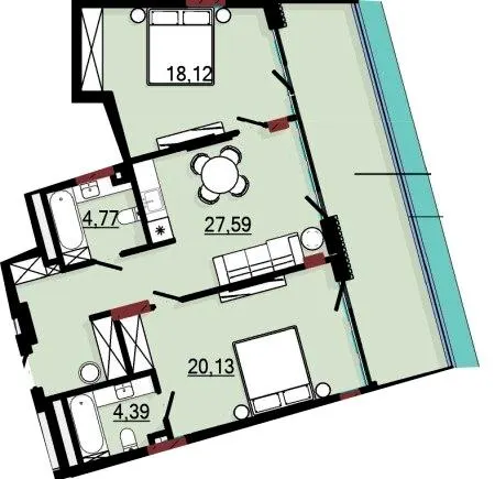 ARCHOTEL AVENUE — 86.3 м²