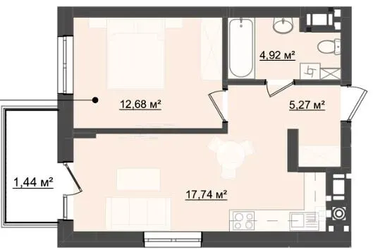 ЖК City House — 42.1 м²