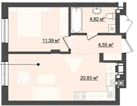 ЖК City House — 41.7 м²