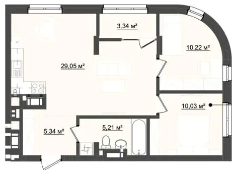 ЖК City House — 63.2 м²