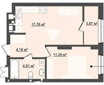 ЖК City House — 42.1 м²