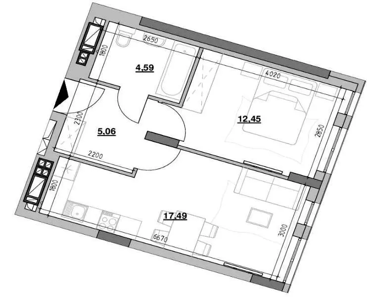 ЖК Велика Британія — 39.6 м²