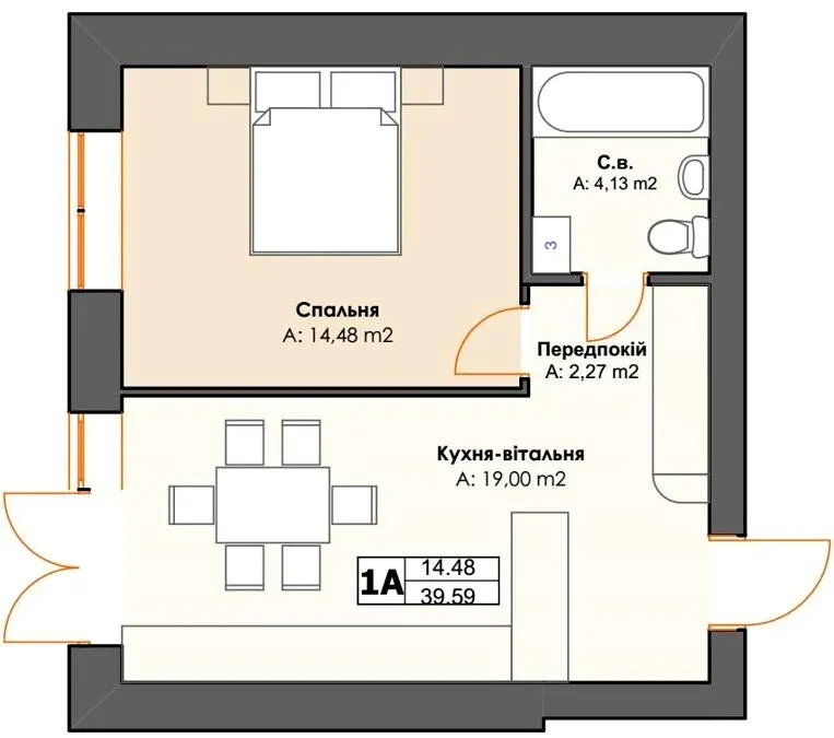 ЖК 10AVENUE — 39.6 м²