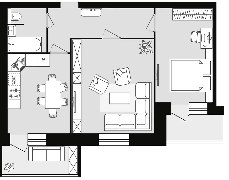 ЖК Четверта Перлина — 64 м²