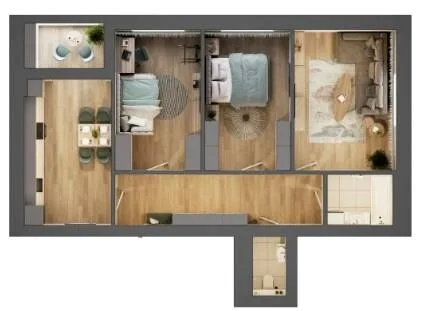 3-комнатная квартира, 90 м², вул. Чорновола, 91а, 93г-93з, вул. Счастліва, , Ровно — фото 1