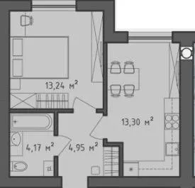 ЖК Brickwood 2 — 35.6 м²