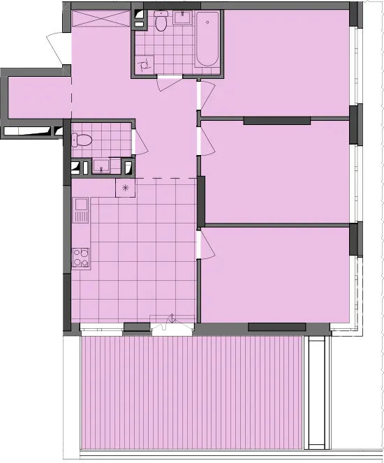 ЖК Dibrova Park — 92.7 м²