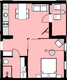 Erwin Hall — 41.4 м²