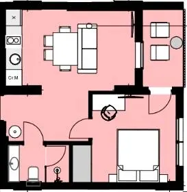 Erwin Hall — 34.8 м²