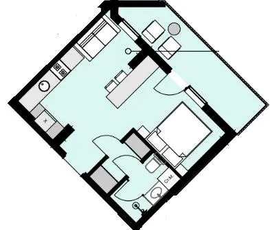 Erwin Hall — 31.9 м²