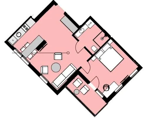 Erwin Hall — 47 м²